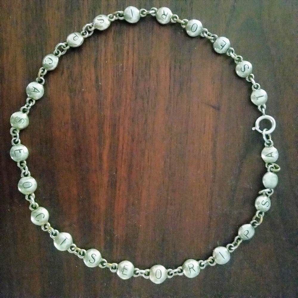 Vintage Metal Pointu's Paris Necklace
